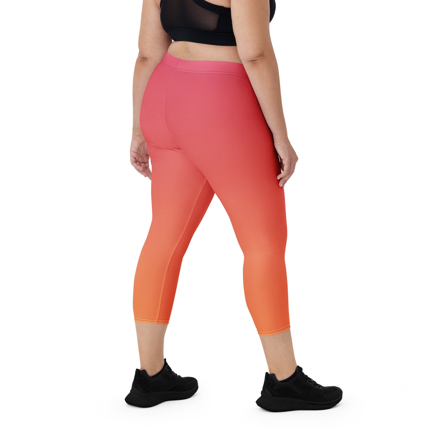 Melted Sunset Women's Capri Leggings - FLAKOUT