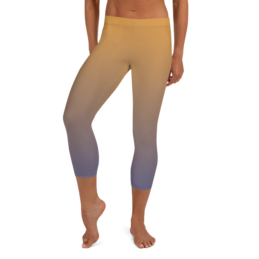 Dusk Blaze Women's Capri Leggings - FLAKOUT