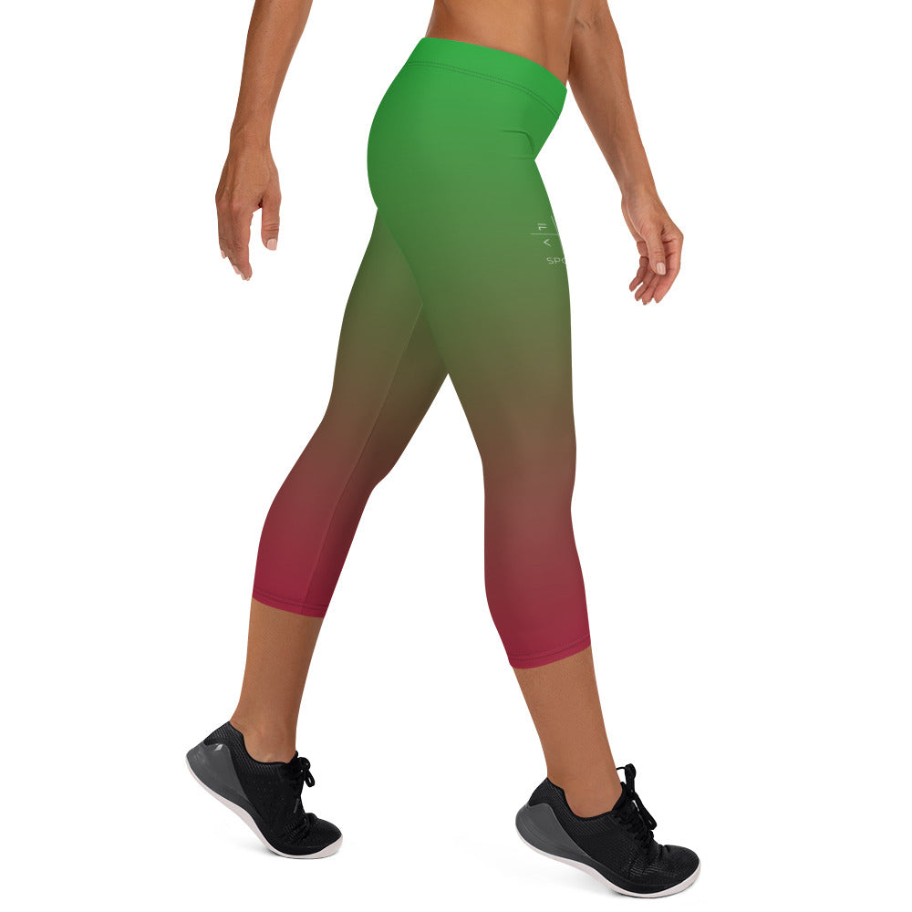 Forest Flame FLAKOUT Sport Women's Capri Leggings - FLAKOUT