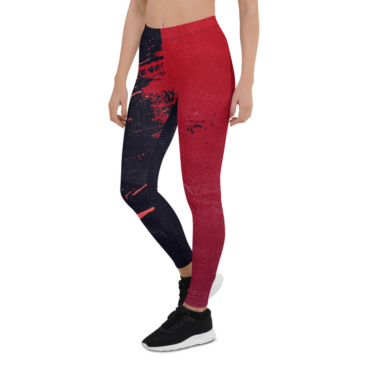 Leggings Red Black Crush - FLAKOUT