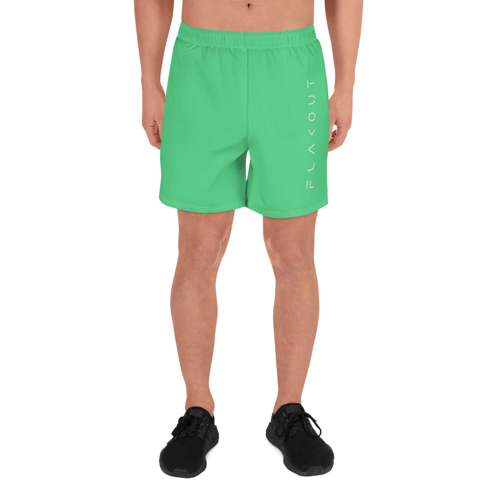 Serene Seagrass Men's Recycled Athletic Shorts - FLAKOUT