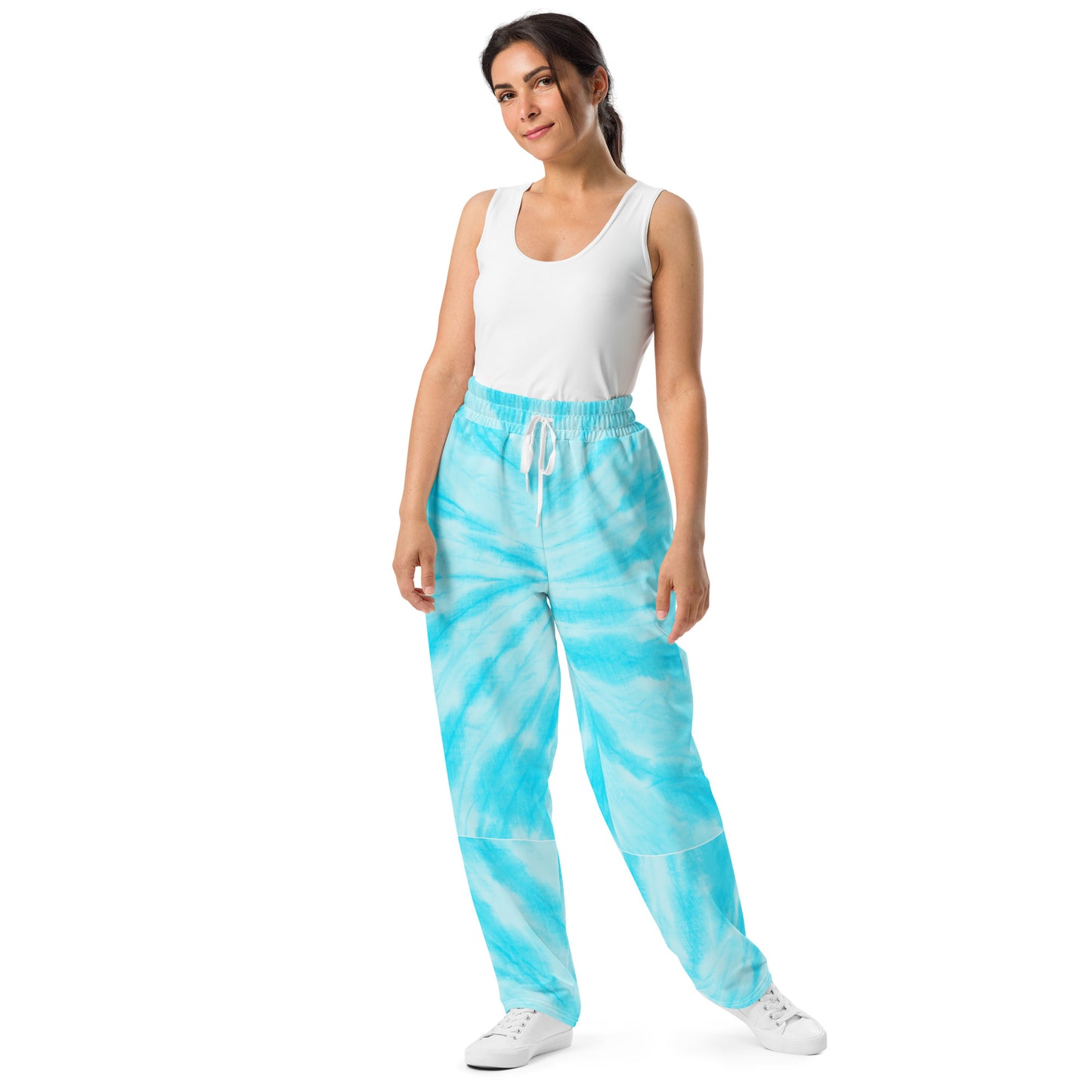 Icy Twirl Women's Wide-leg Recycled Joggers - FLAKOUT