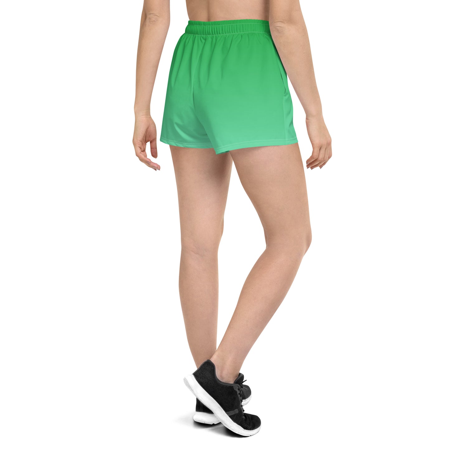 FLAKOUT Sport Emerald Oasis Women’s Recycled Athletic Shorts - FLAKOUT