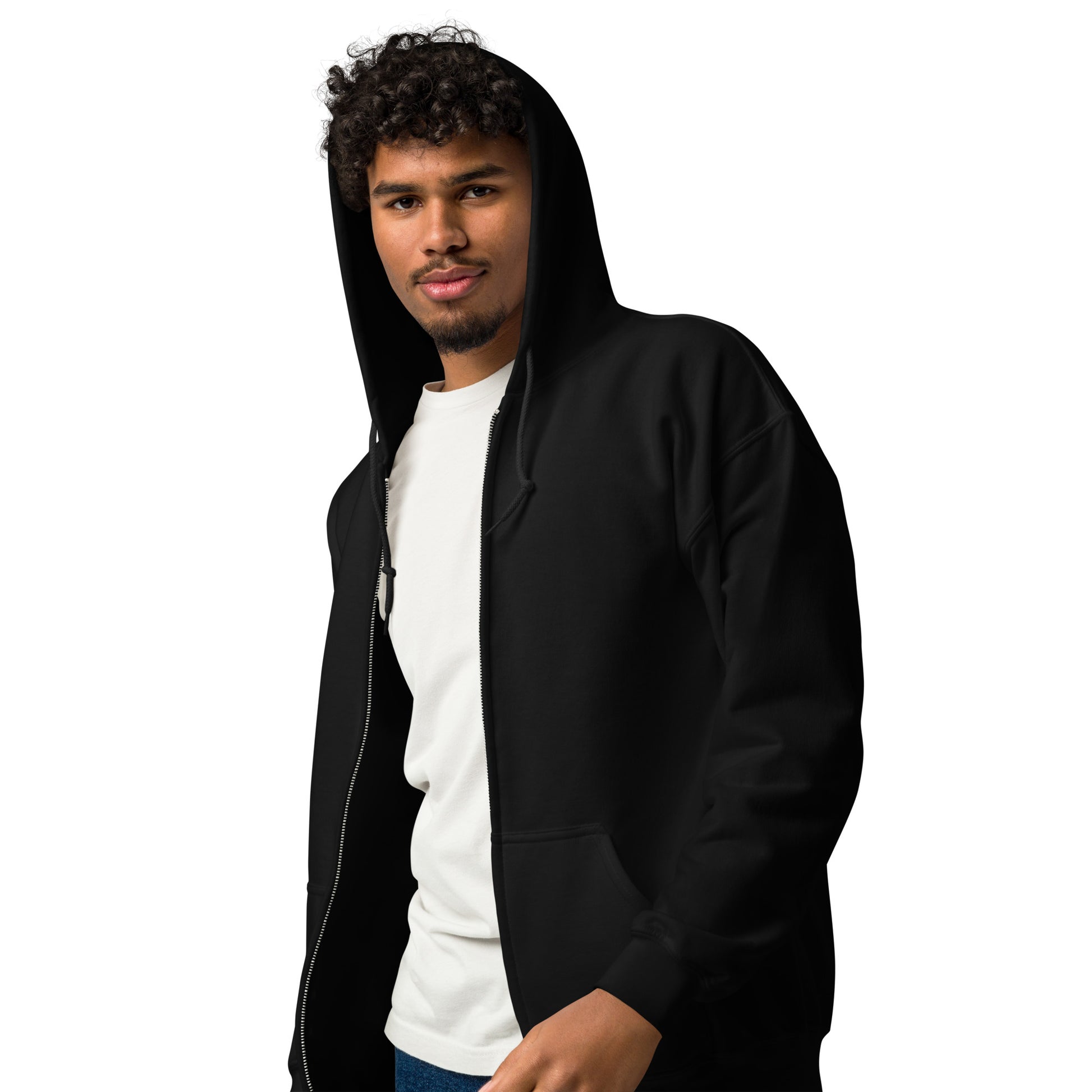 Nebuluxe Brilliance Heavy Harmony Fusion Zip Hoodie - Black - FLAKOUT