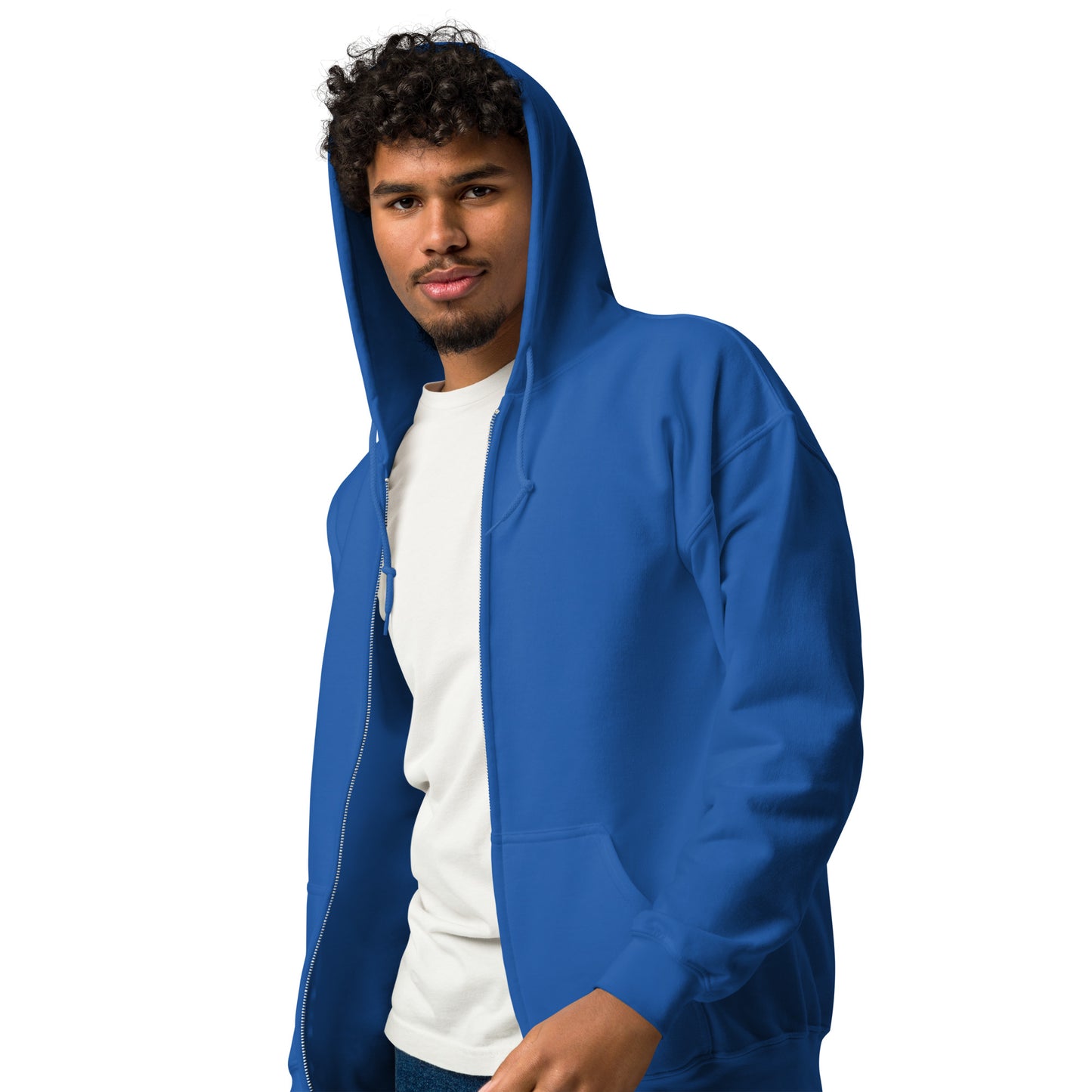 Flakout. Heavy Harmony Fusion Zip Hoodie - Royal - FLAKOUT