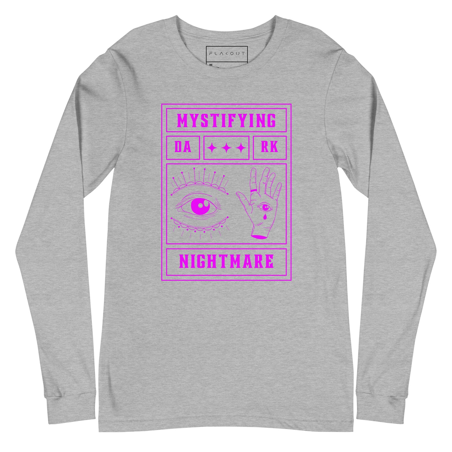 Mystifying Nightmare Shadowy Enigma Long Sleeve Tee - FLAKOUT