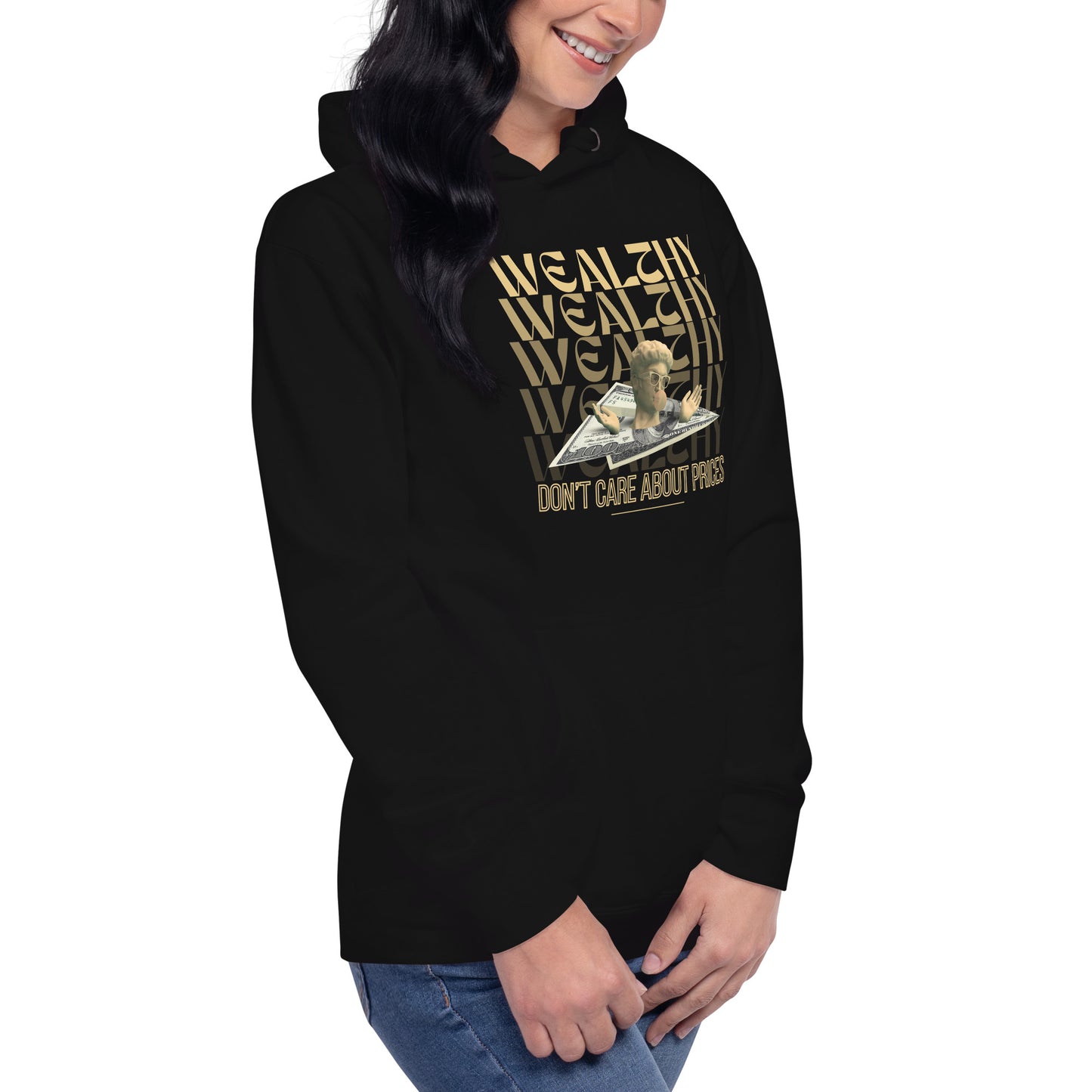 Wealthy Don't Care About Prices Unisex Hoodie - FLAKOUT