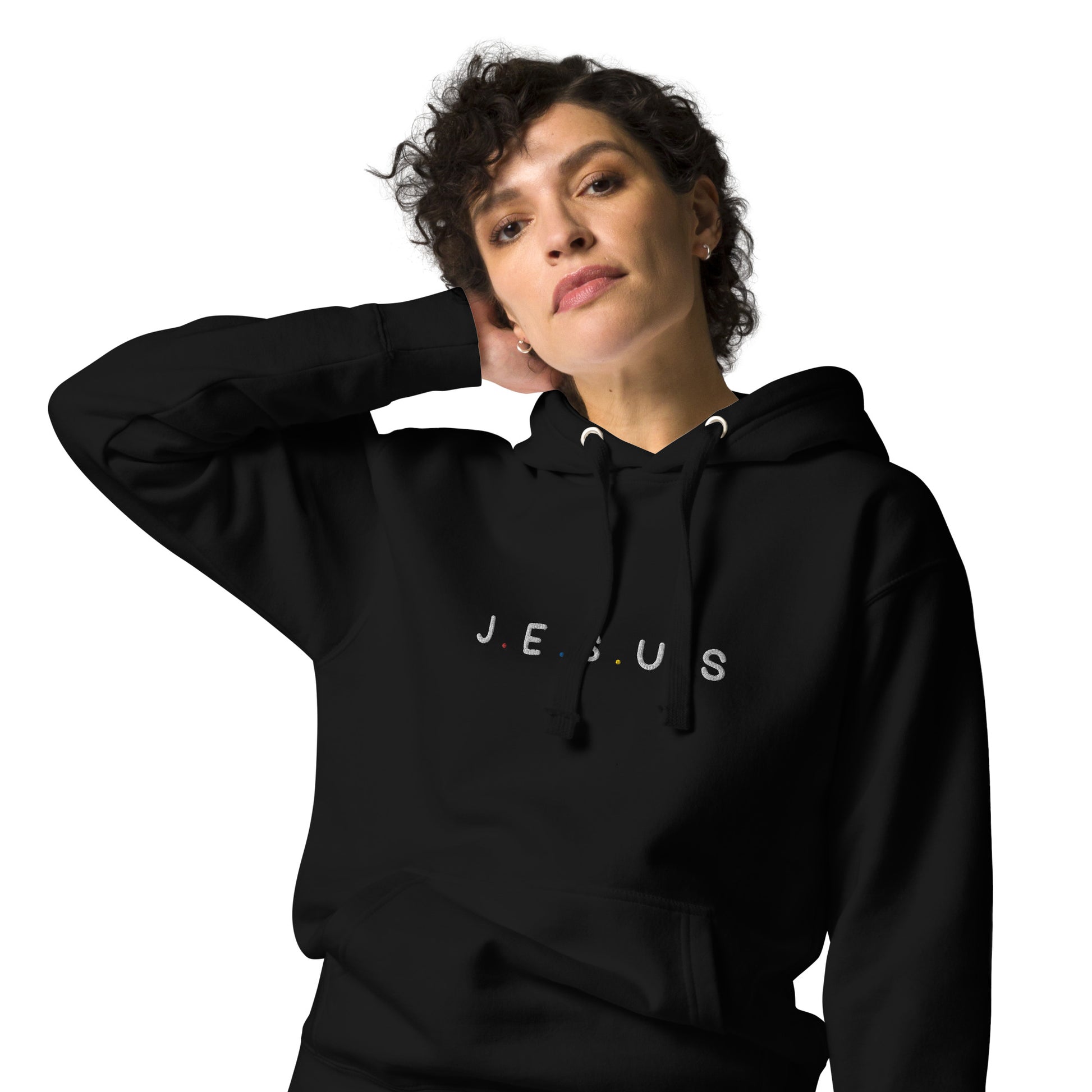 J.E.S.U.S Embroidered Unisex Hoodie - FLAKOUT