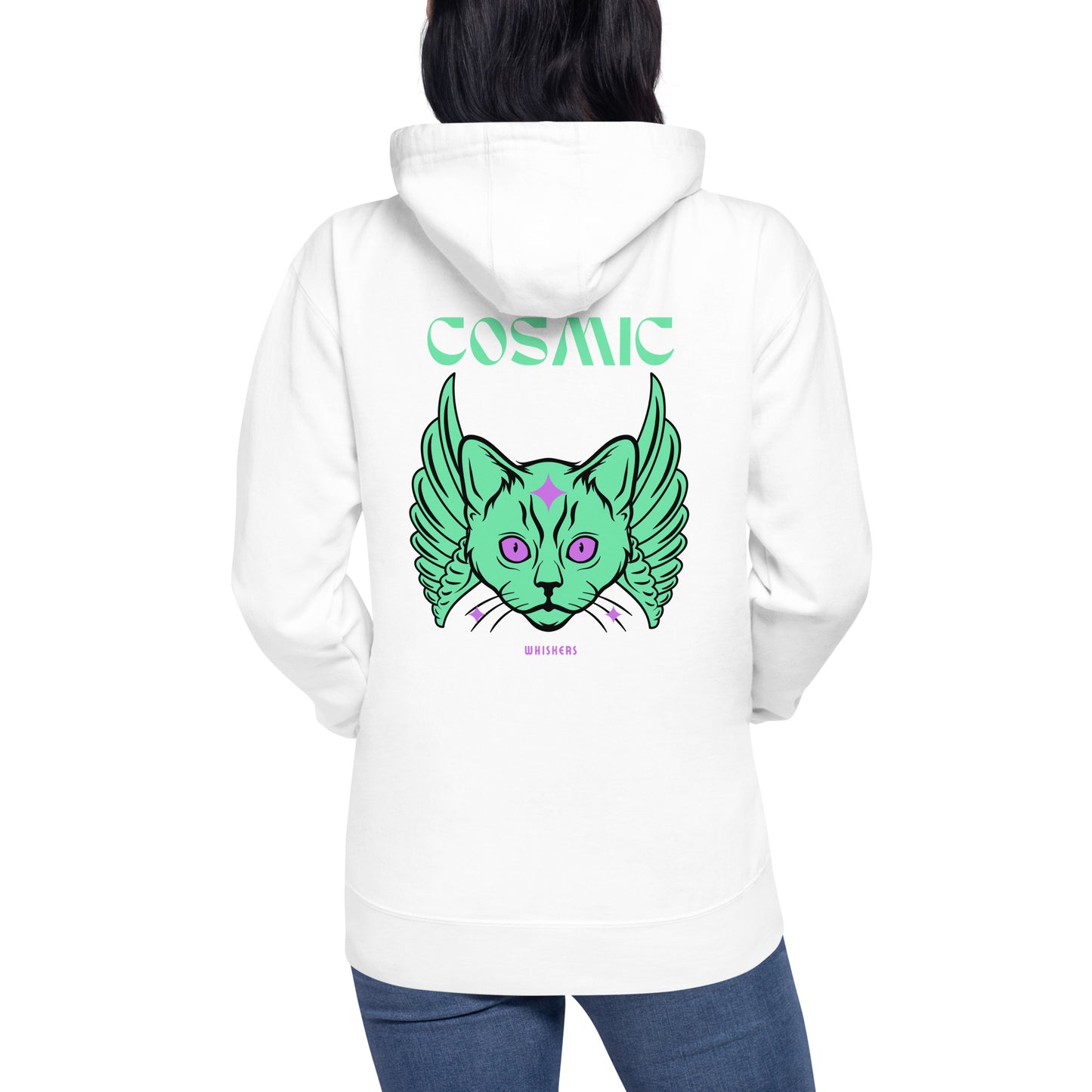 Cosmic Whiskers Unisex Hoodie - FLAKOUT