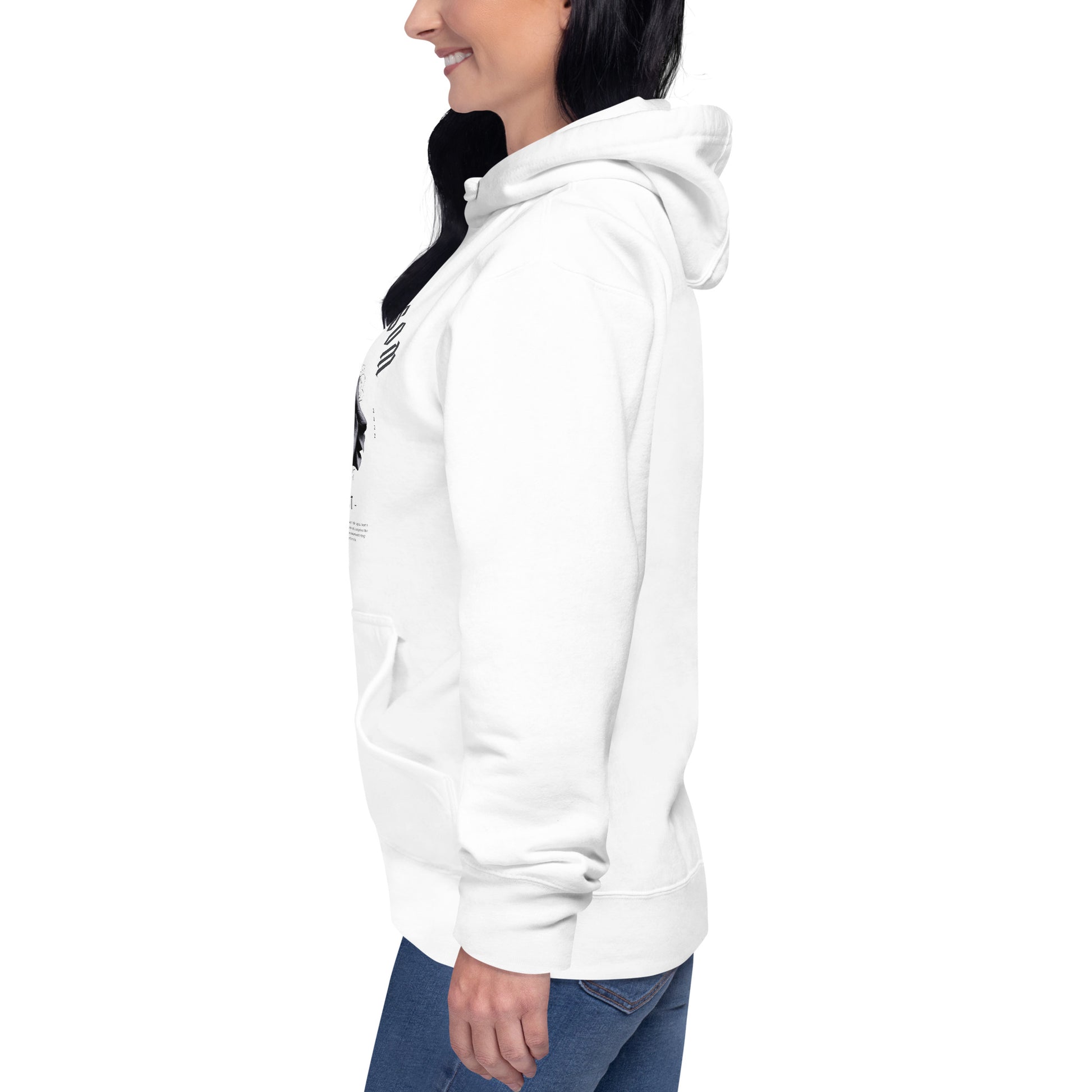 Noir Blossom Unisex Hoodie - FLAKOUT