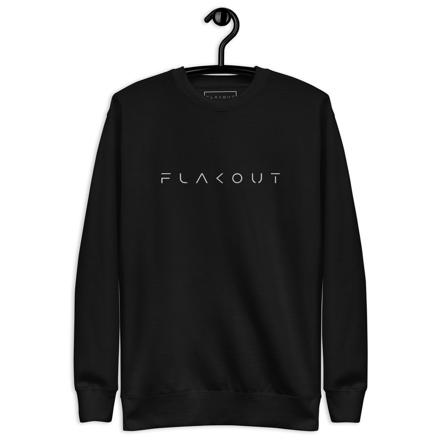 FLAKOUT Logo Embroidered Unisex Fleece Sweatshirt - FLAKOUT