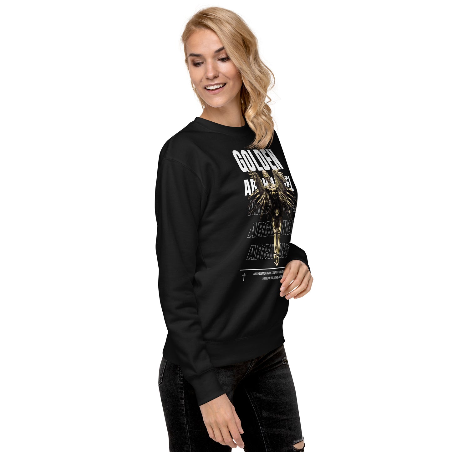 Golden Archangel Unisex Fleece Sweatshirt - FLAKOUT