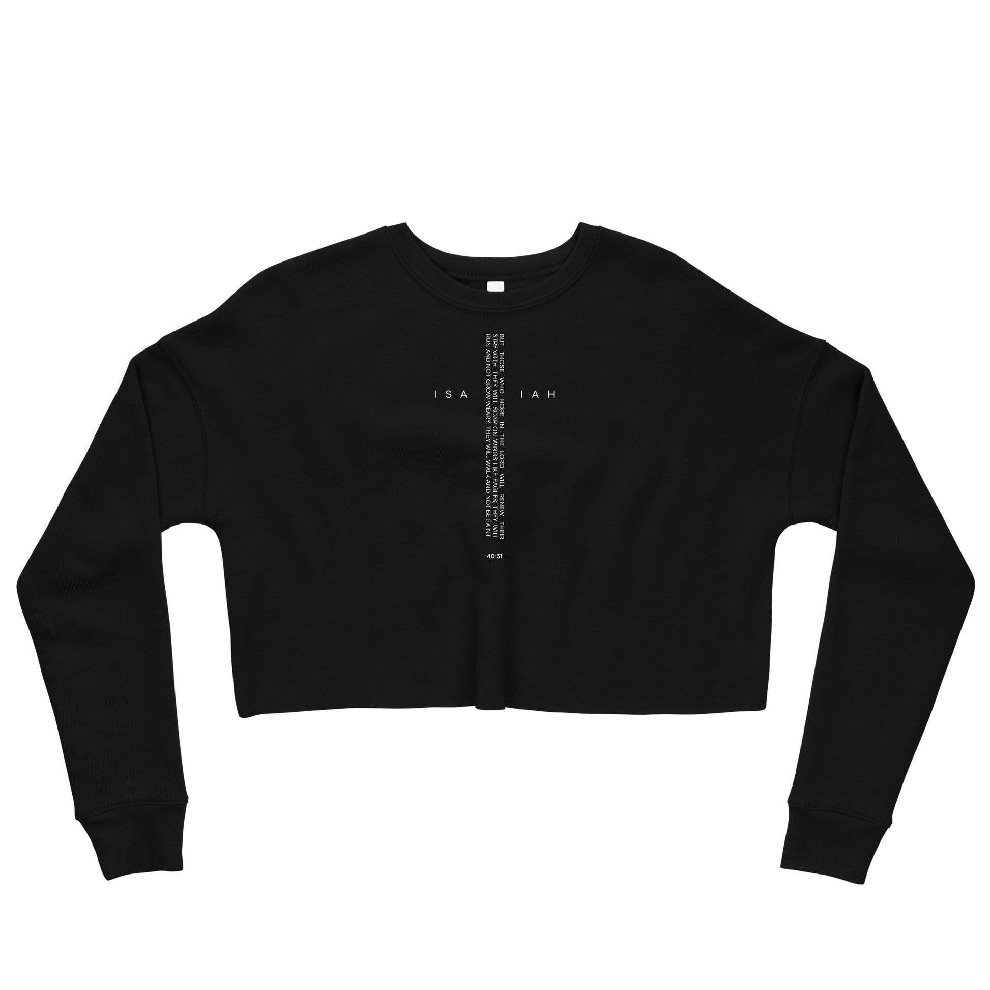 Isaiah 40:31 Women's Crop Sweatshirt - FLAKOUT