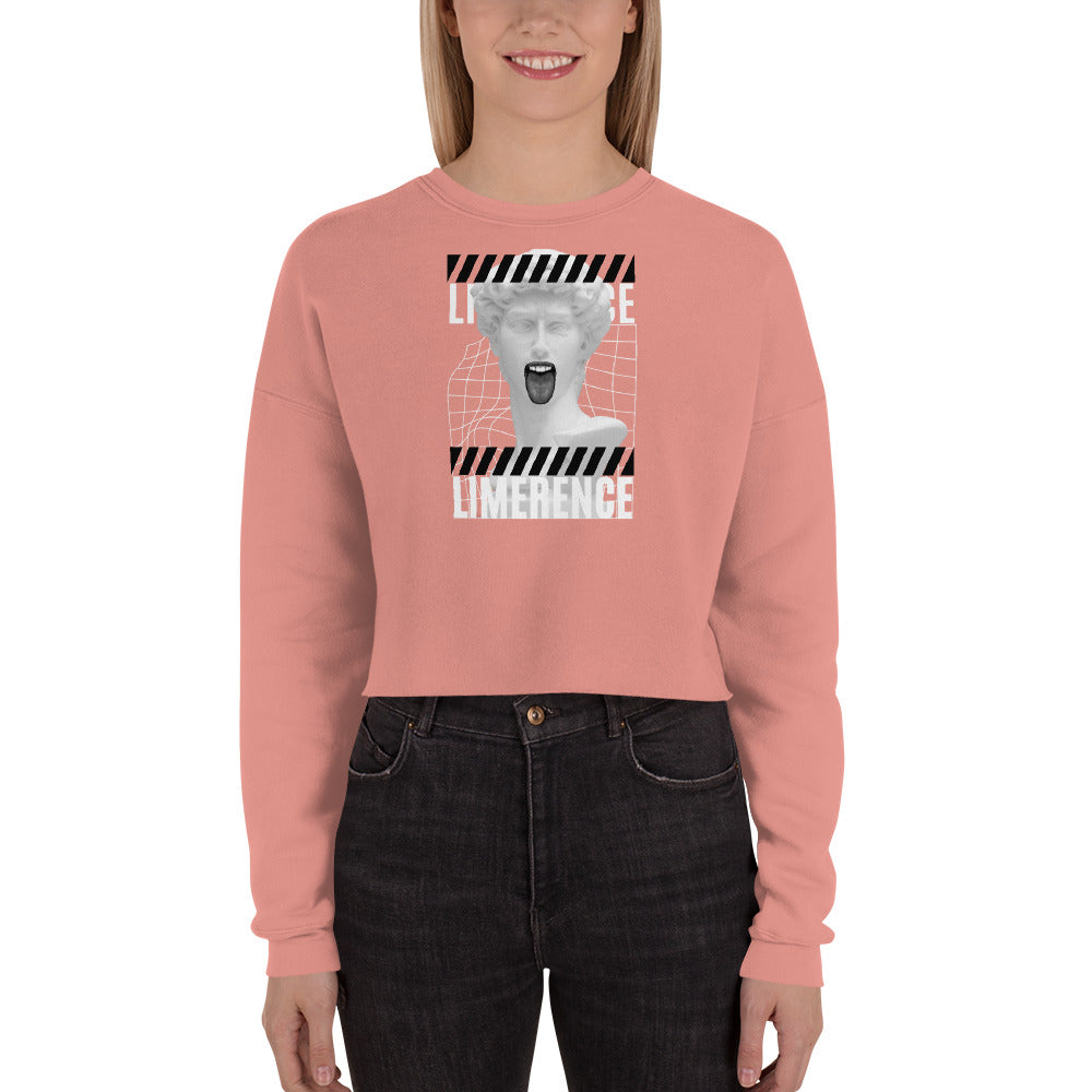 Limerence Women's Crop Sweatshirt - Mauve - FLAKOUT