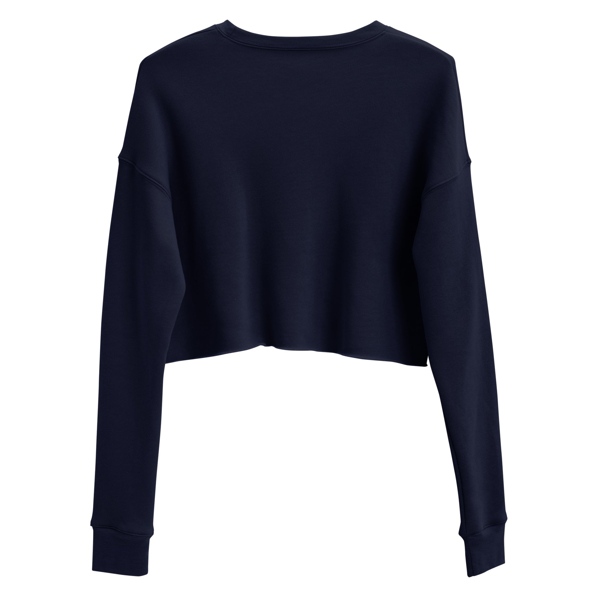 Whispers Of Wings Butterflies Women's Crop Sweatshirt - Navy - FLAKOUT