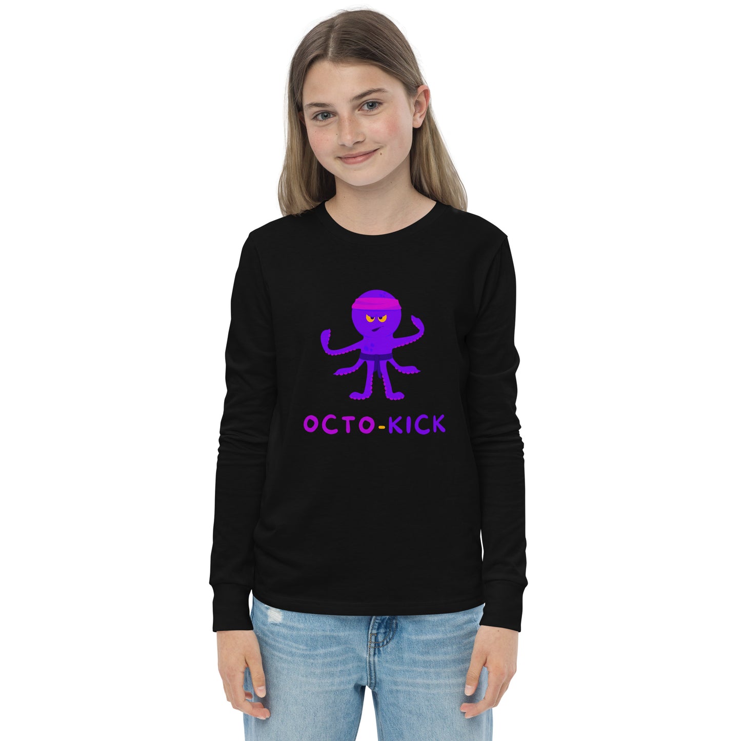 Octo-Kick Unisex Kid's Long Sleeve Tee - FLAKOUT