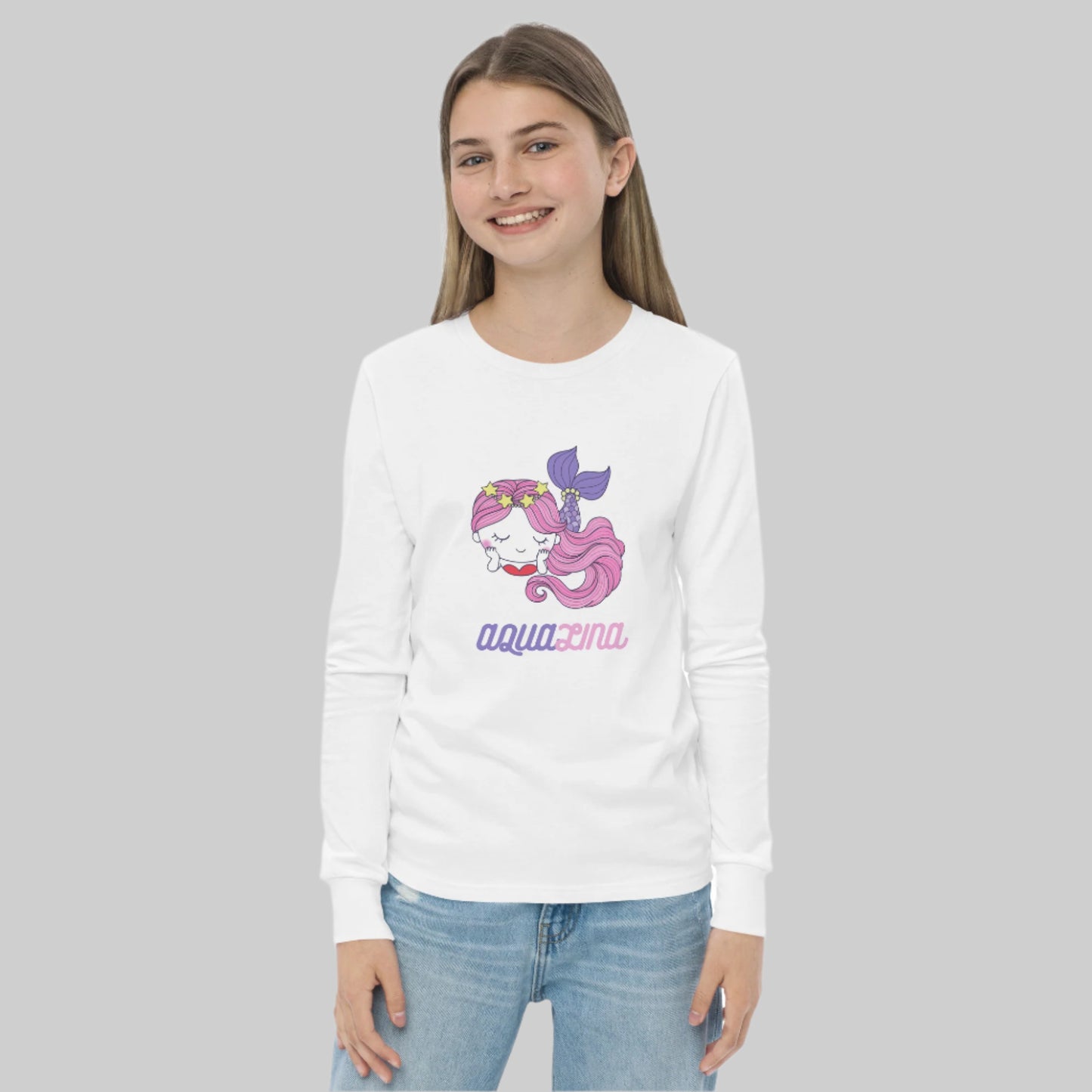 Aqualina Girl's Long Sleeve Tee - FLAKOUT