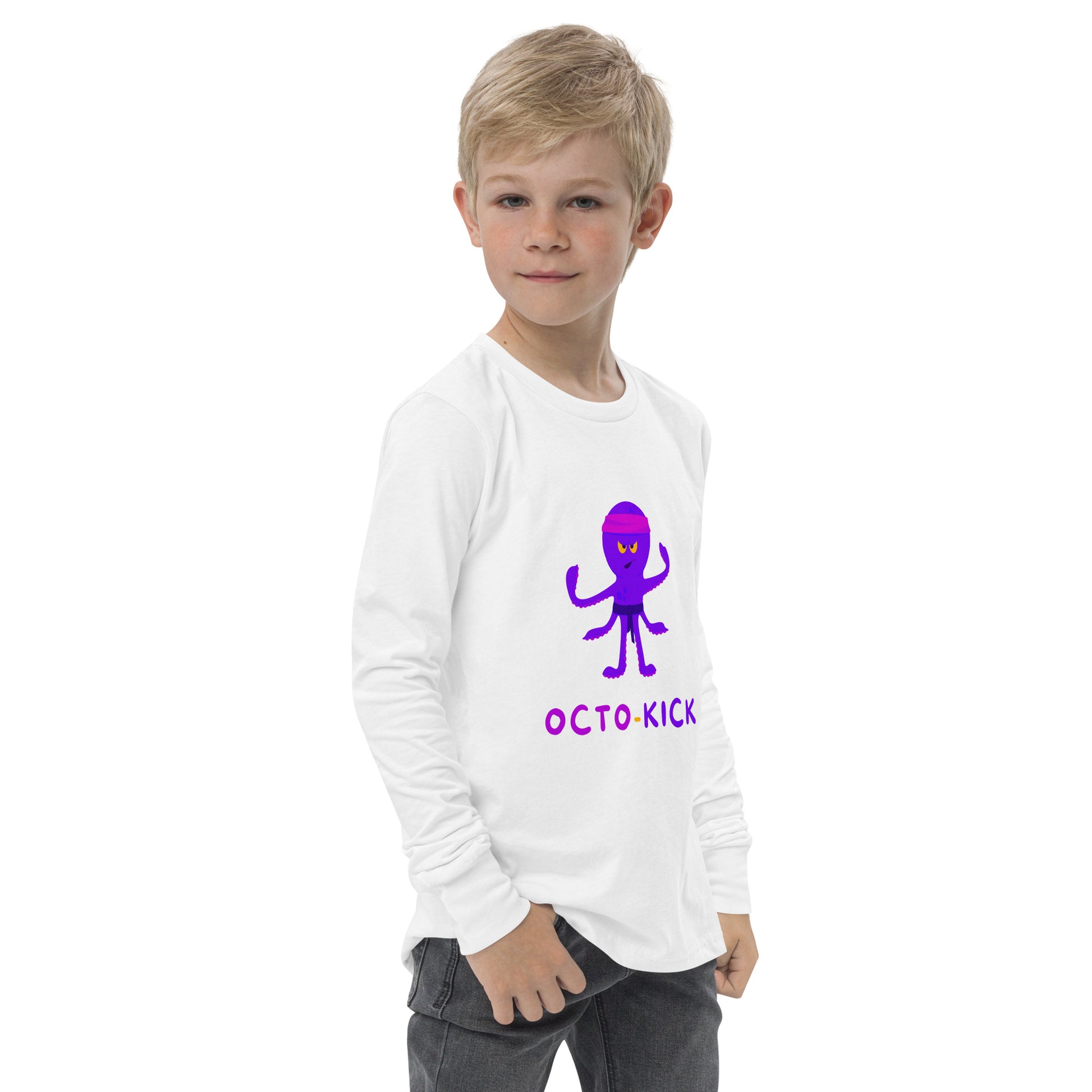 Octo-Kick Unisex Kid's Long Sleeve Tee - FLAKOUT