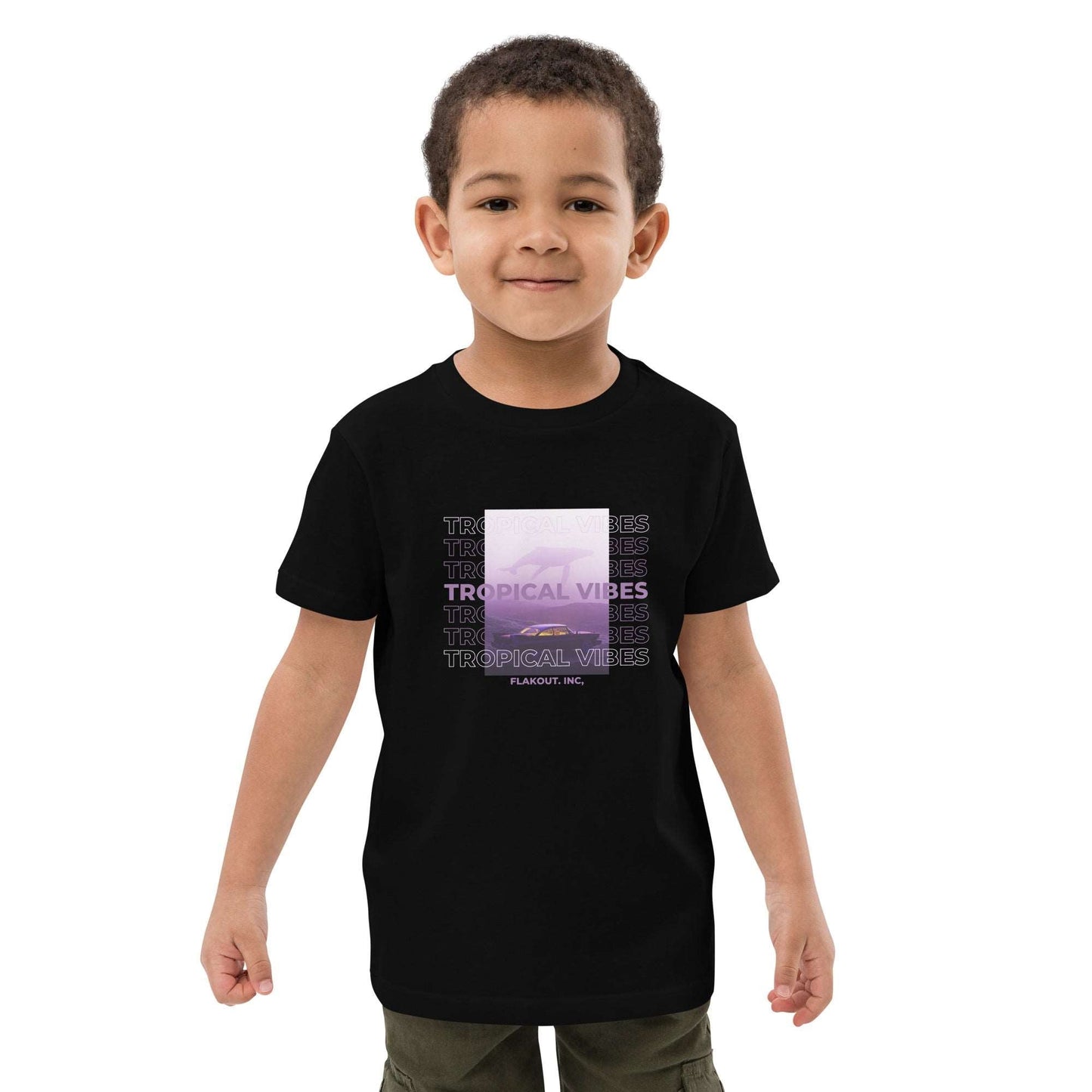 Tropical Vibes Odyssey Kid's T-shirt - FLAKOUT